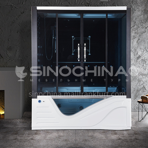  Integrated steam shower room   integral bathroom   sliding door   with bathtub    household shower room